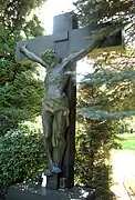 Crucifixus, tumba cátara , Cementerio General, Cuadro de la Parte Nueva 14, Krefeld