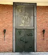 Portal de la capilla Friedhofs, Krefeld-Hüls, 1958