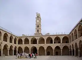 Caravasar de los pilares, en Acre, Israel.