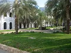 El patio de Qasr al-Hosn, en Abu Dabi