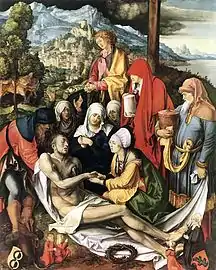 Lamentación por Cristo, 1500–03, óleo sobre tabla, Pinacoteca Antigua de Múnich