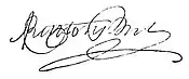 Firma de Adán Jorge