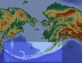 Mapa físico de las islas