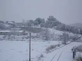 Amanecer invernal en Almunia de San Juan