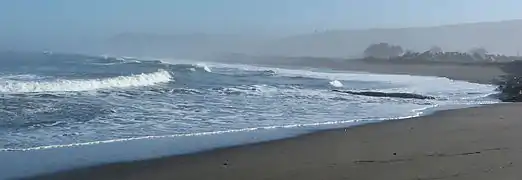 Playa norte de Iloca.