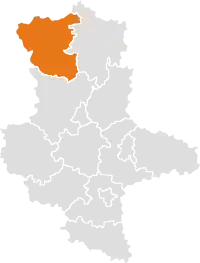 Lage des Altmarkkreises Salzwedel in Sachsen-Anhalt