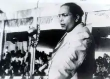 Ambedkar en Yeola, Nasik, el 13 de octubre de 1935.