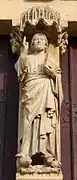 Parteluz con la escultura de Cristo, «Beau Dieu d'Amiens»