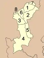 Mapa de Amphoe