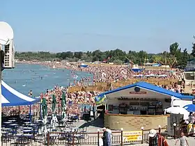 Playa urbana de Anapa.