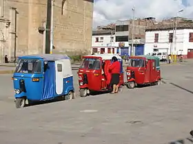 Mototaxi en Perú.