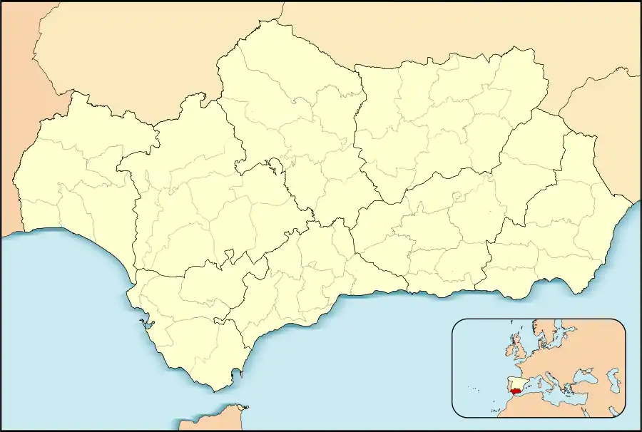 Bahía de Cádiz ubicada en Andalucía