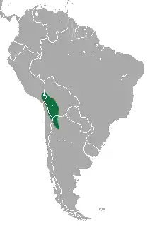 Distribución del quirquincho