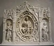 Andrea da Giona, "Retablo con Cristo en Majestad", c. 1434
