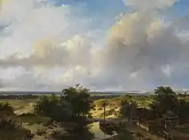 Paisaje holandés con vista a Haarlem (1845)