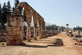 Ruinas de la ciudad de Anjar, Líbano