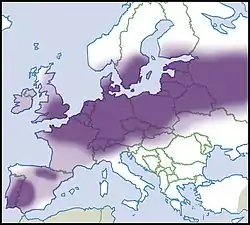 Distribución de Anodonta anatina.