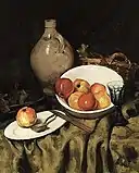 Ans van den Berg Bodegón con manzanas