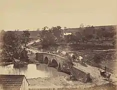 Puente sobre el Antietam Creek; foto de septiembre de 1862.