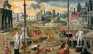 Las masacres del Triunvirato, de Antoine Caron, 1566.