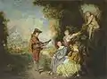 Jean-Antoine Watteau, Lección de amor