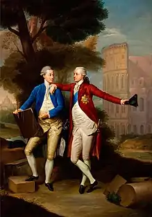 Francisco y Casimiro (Familia Rzewuski) junto al Coliseo, 1772, Palacio Real de Varsovia