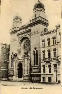 Sinagoga de Amberes en 1893.