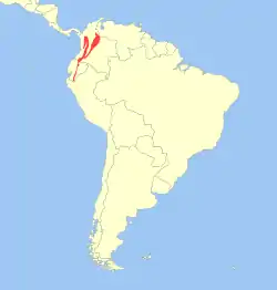 Distribución de Aotus lemurinus