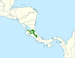 Distribución geográfica del mosquero pechileonado.
