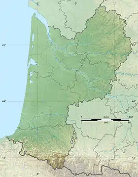 Landas de Gascuña ubicada en Aquitania