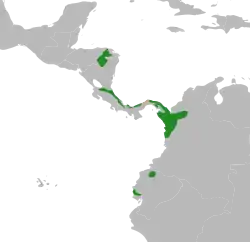      Distribución aproximada     Posiblemente extinto