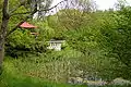 Pagoda y laguna del Arboreto Mlynany