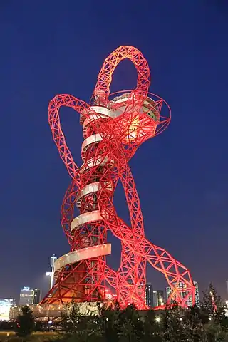 ArcelorMittal Orbit (2014), símbolo del Parque Olímpico Reina Isabel de Londres