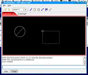 Screenshot of Archimedes User Interface