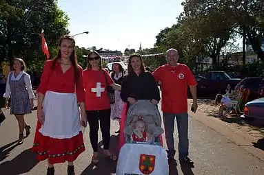 Suiza en la Fiesta del Inmigrante de 2014.
