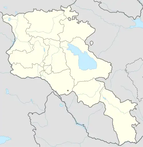 Seván ubicada en Armenia