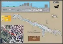 Topografía de la cueva de Armintxe (zonas exploradas)