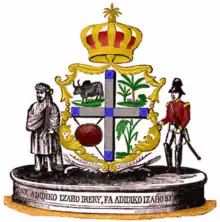 Escudo de armas del Reino de Madagascar (1868-1883)