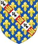 Escudo de armas de Luis II de Évreux.