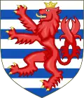 Escudo de armas pequeño de Luxemburgo.