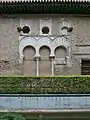 Triple arco de herradura en el Patio del Yeso, Real Alcázar de Sevilla