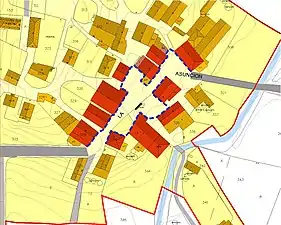 espacio urbano sobre el camino que une Alkotz con Bentas