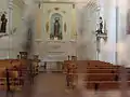 Interior de la ermita de Santa Cristina