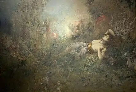 Ary Renan. Sapho, 1893. Óleo sobre lienzo, 56 x 80 cm.