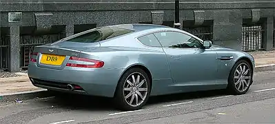 Aston Martin DB9 de calle en 2005