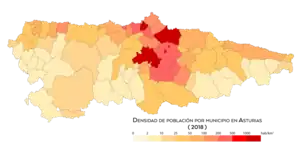 Densidad de población (2018)