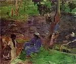 At the Pond (En el Estanque), 1887, Museo van Gogh, Ámsterdam