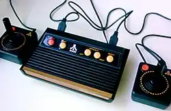 Though much smaller in size, the Atari Flashback 2 resembles the original Atari VCS console from 1977.