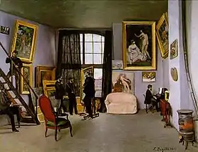 El taller de la calle La Condamine, 1870, Museo de Orsay.