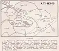 Plano de la antigua Atenas.